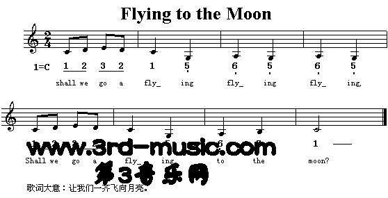 Flying To The Moon��Ӣ�Ķ�ͯ�裩[����]������