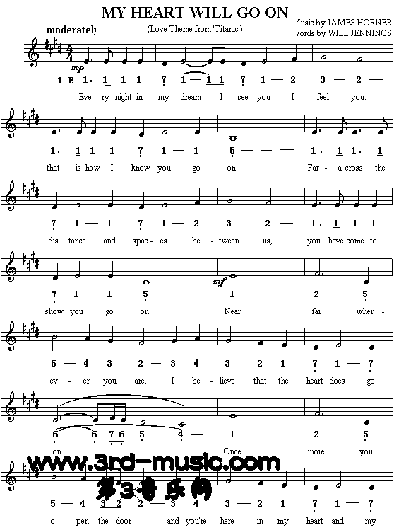 My heart will go on����������š�����衢Ӣ�ĸ裩[����]������