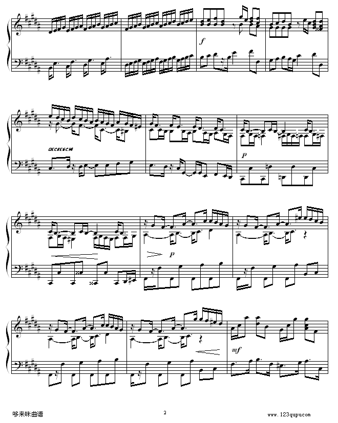 Etude in B Major -ʥ-Daniel L.Simpson