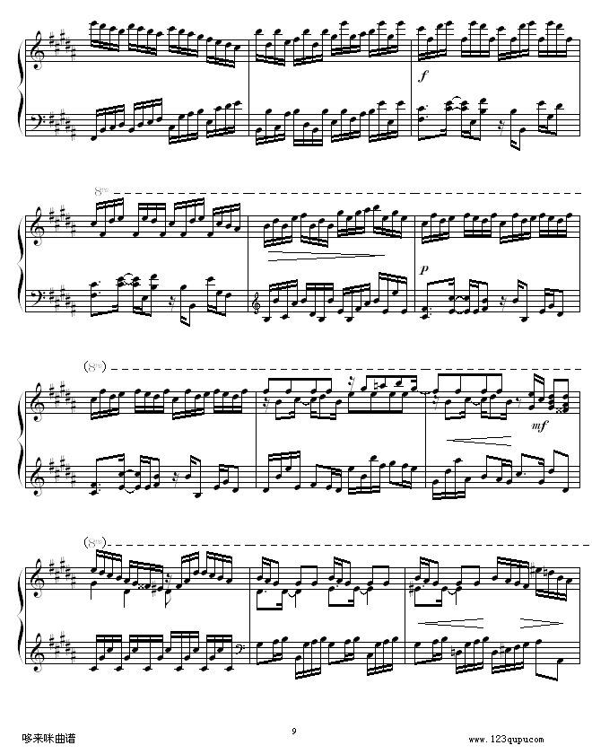 Etude in B Major -ʥ-Daniel L.Simpson