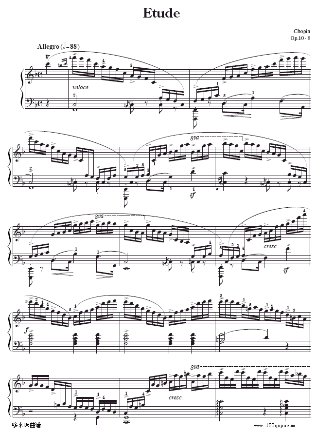 ڰϰ-Etude Op.10-8-Ф