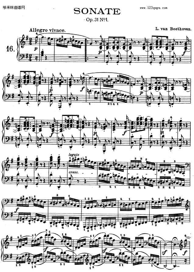 ʮ-Op.31 No.1-Ҽ