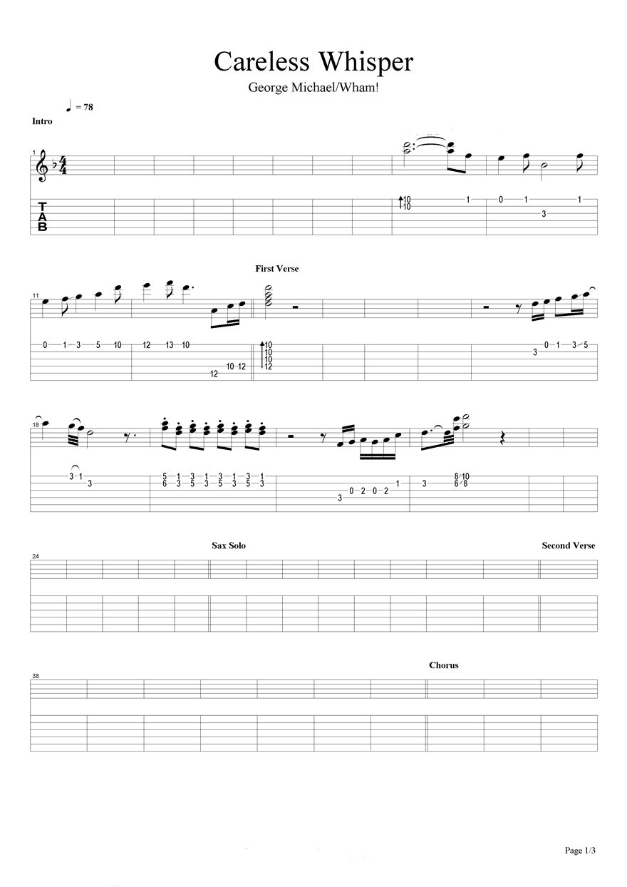 Careless Whisper1