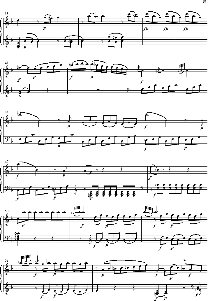 Sonatas K279 Mvt.2