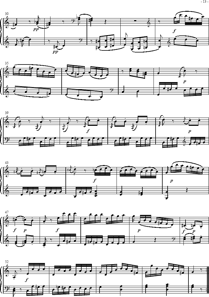  Sonatas K279 Mvt.3