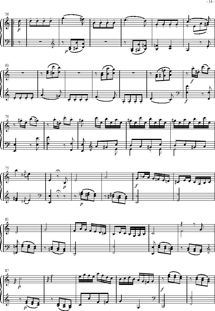  Sonatas K279 Mvt.3