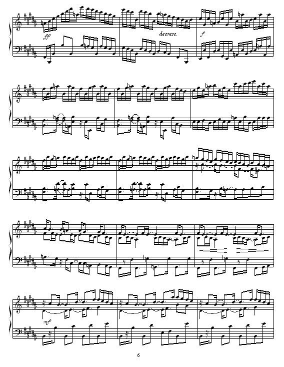 Etude in B Major