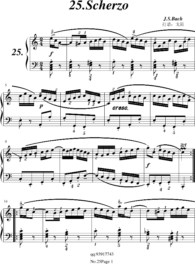 II No.25 Scherzo