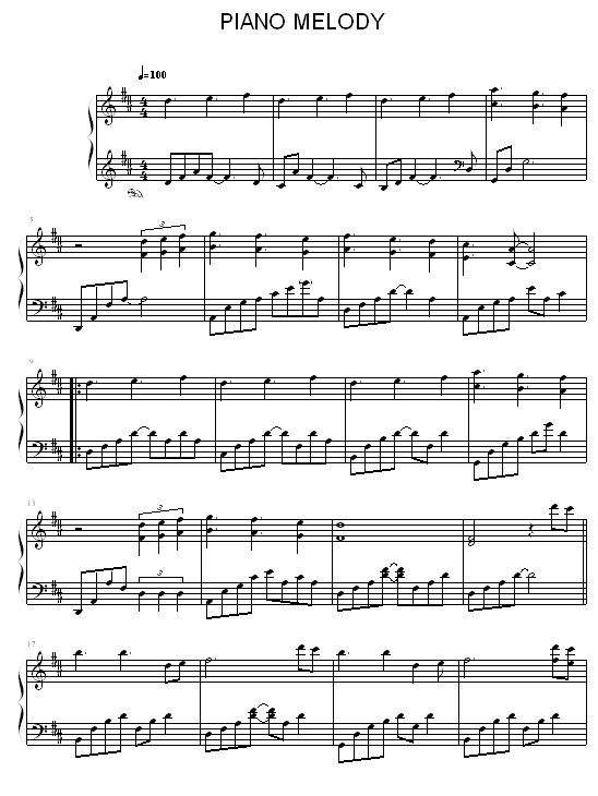 Piano Melody
