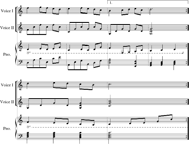 ( Minuet in C)