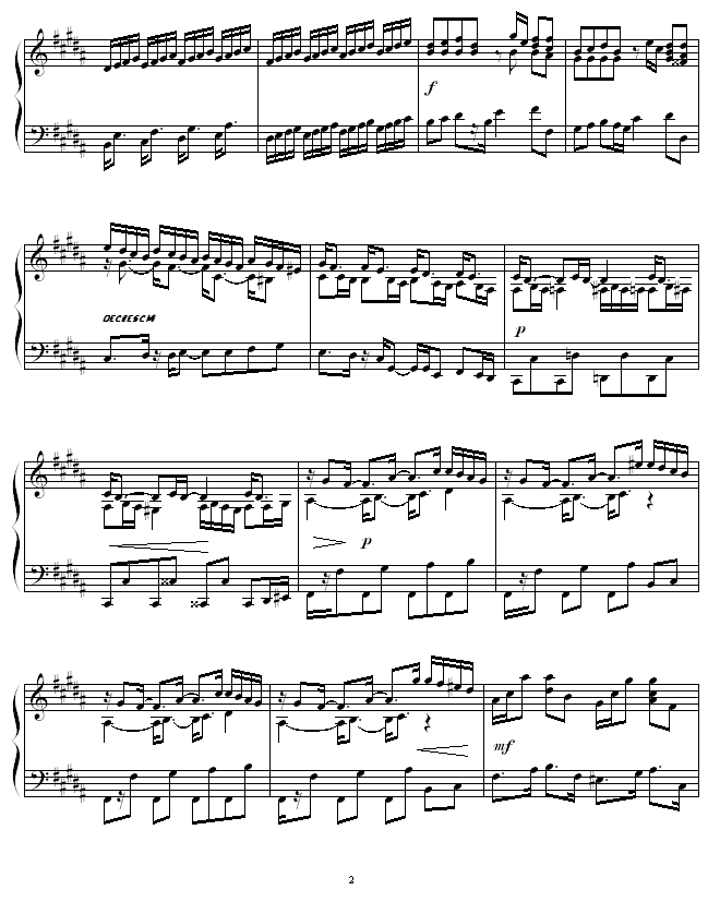 Etude in B Major -ʥ