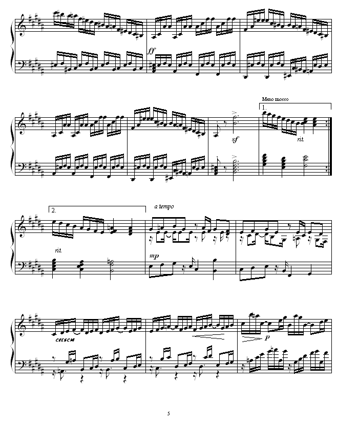 Etude in B Major -ʥ