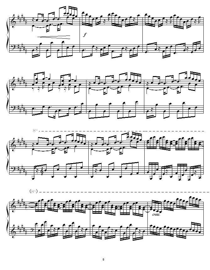 Etude in B Major -ʥ