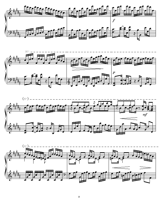 Etude in B Major -ʥ
